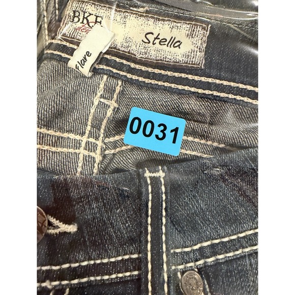 BKE Buckle Jeans Women's Size 30x32 Blue Stella Flare Stretch Y2K - Picture 12 of 12
